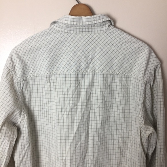 [Timberland] Men's Casual Ivory Button Down Top - Picture 10 of 11